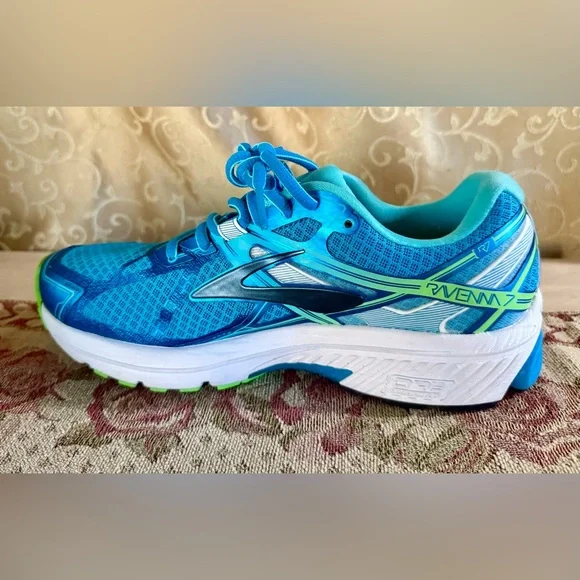 Brooks Ravenna 7 Womens Size 8.5 Blue Green Training Running Shoes Like New - Picture 13 of 14